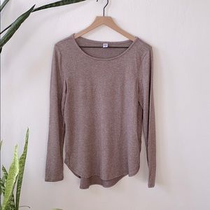 Old Navy Long Sleeve Cozy Plush Knit Tee